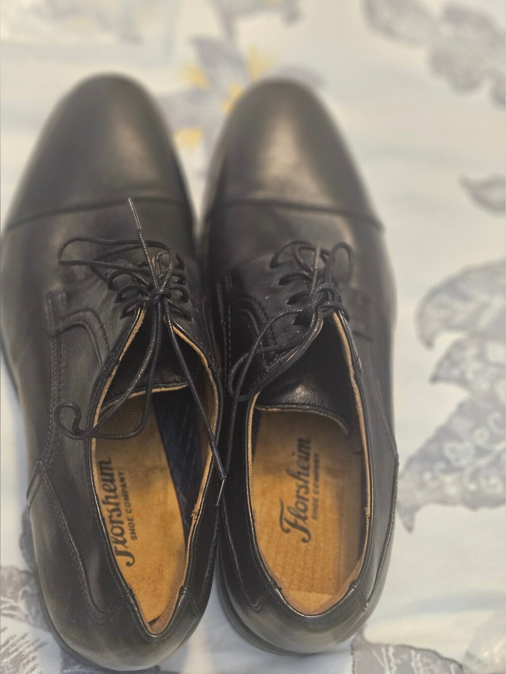 Florsheim Black Midtown Cap-Toe Oxford Dress Shoes - NWOB - Picture 3 of 6